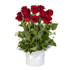 Interflora 12 Red Rose Box Arrangement