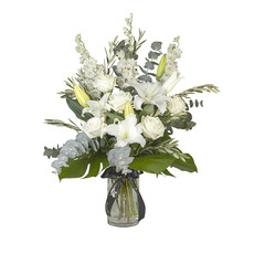 Interflora White Flower Vase Arrangement