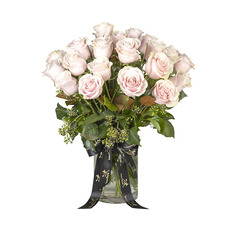 Interflora 24 Pink roses in a vase