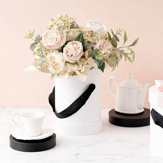 Pastel Florals In A Hat Box
