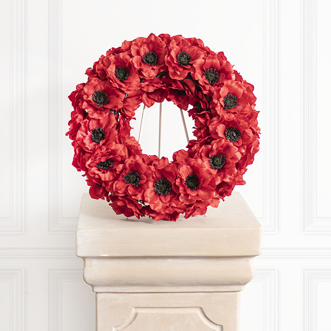 Large Tissue Paper Poppies X 5 Anzac Flowers Backdrops Special