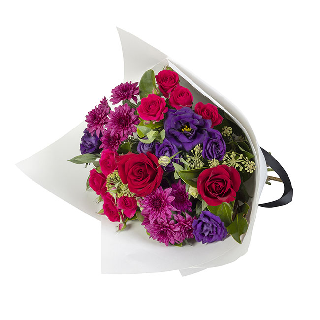 DIY Interflora Pink & Purple Flower Bouquet | Interflora | Koch & Co