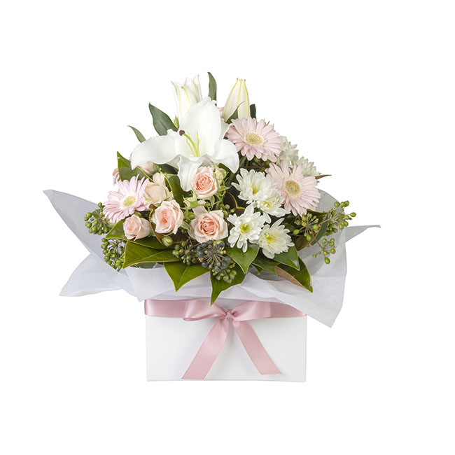 Interflora Pink and White Flowers in large box