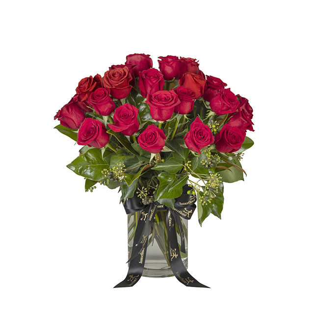 Interflora 24 red roses in a vase