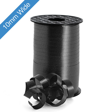 Curling Ribbons - Ribbon Curling 10mm Black (10mmx100m)