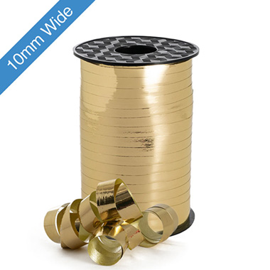 Curling Ribbons - Ribbon Curling 10mm Metallic Gold (10mmx100m)