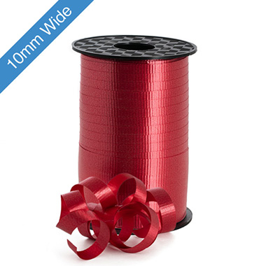 Curling Ribbons - Ribbon Curling 10mm Red (10mmx100m)