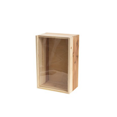Wooden Crates & Boxes - Wooden Box with Sliding Lid (30x20x13cmH)