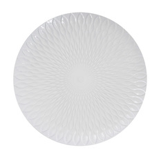 Mosaic Pattern Charger Plate White (33cmD)