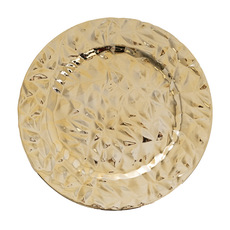 Charger Plates - Modern Style Charger Plate Gold (33cmD)