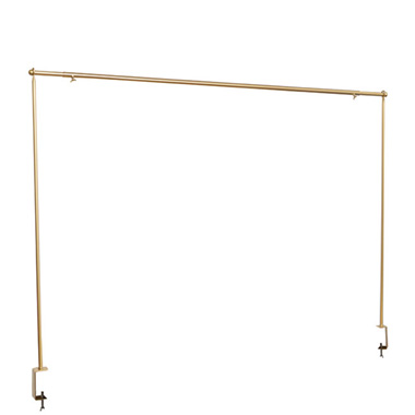 Metal Table Flower Arch Extendable Gold (125x110cmH)