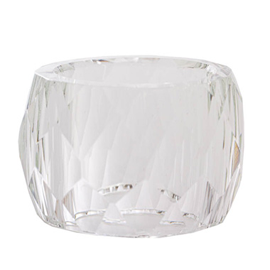 Acrylic Crystal Napkin Ring Pack 2 Clear (3.8cmD)