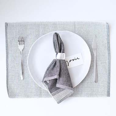 Metal Napkin Ring Pack 2 Solid Silver (4cmDx2.8cmH)