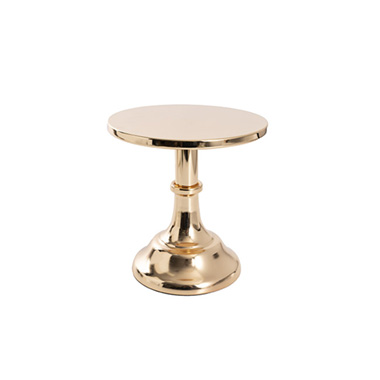 Cake Stands - Classic Gloss Metal Cake Stand Gold (20cmDx21cmH)