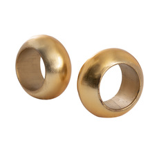 Napkin Rings - Round Napkin Ring Pack 5 Gold (5.5x5.5x3cmH)