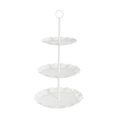 Cake Stands - Cake Display Stand 3 Tier White (46.5cmH)