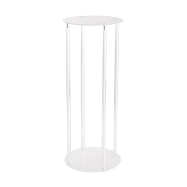 Acrylic Pedestals - Acrylic Frame Round Display Flower Stand Clear (30cmDx90cmH)