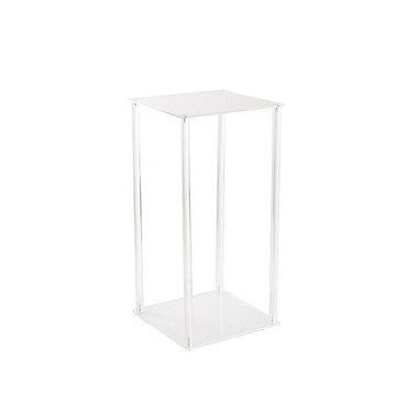 Acrylic Pedestals - Acrylic Frame Square Display Flower Stand Clear(30x30x60cmH)