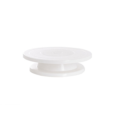 Cake Stands - Cake Decorating Turntable White (28cmDx7cmH)