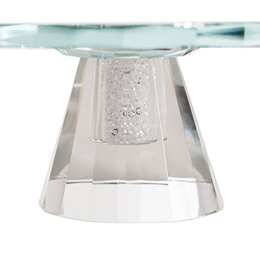 Crystal Glass Cake Stand Low Rise Clear (20cmDx6.5cmH)