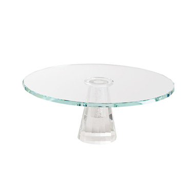 Cake Stand - Crystal Glass Cake Stand Low Rise Clear (30cmDx11.5cmH)