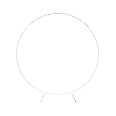 Backdrop Large Circular Frame Only White (200cmDx215cmH)