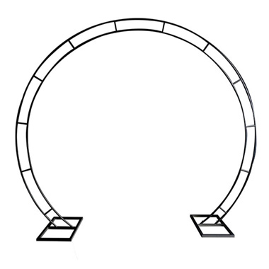 Wedding Backdrop Frames - Arch Circle Event Double Row Frame Black (2.7mWx2.4mH)