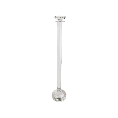 Crystal Glass Tall Candle Holder Clear (65cmH)