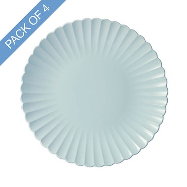 Party & Balloons - Charger Plates - Charger Plate w Curved Edge Pack 4 Baby Blue (33cmD)