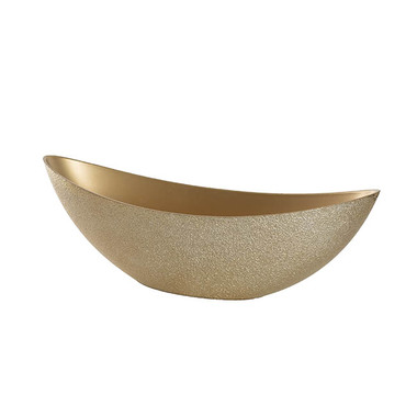 Decorative Trays - Large Oval Bowl Metallic Gold (39x12x13cmH)
