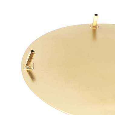 Metal Centrepiece Circular Curve Stand Gold (30cmDx90cmH)
