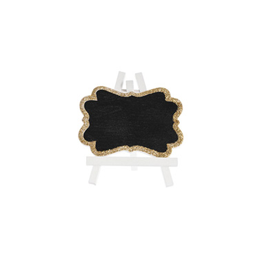 Place Card Holders - Mini Chalkboard Glitter Frame Gold Pack 6 (7x8cmH)
