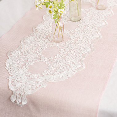 Table Runners - Table Runner Lace White (30cmx150cmL)