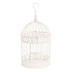 Decorative Birdcages - Venetian Birdcage White (25cmDx45cmH)