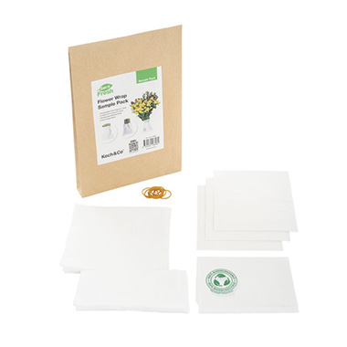 Flower Transport & Display - Get It Fresh Biodegradable Bag & S Shape Wrap Sample Pack 6