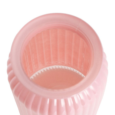 Hurricane Glass Jar Pink Medium (11Dx15cmH)