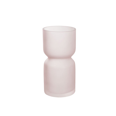 Coloured Glass Vases - Glass Ellen Vase Beige (11Dx22cmH)