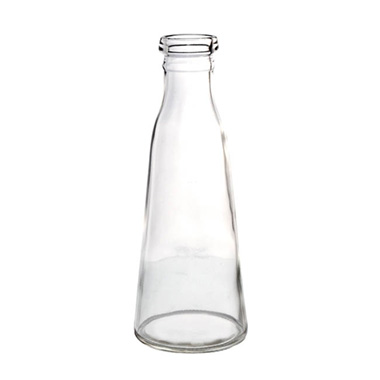 Glass Bottles - Glass Vintage Evelyn Bottle Bud Vase Clear 500ml 8.5x22.5cmH