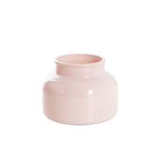 Recycled Style Glass Vases - Glass Botany Bottle Medium Glossy Sand Pink (15x11cmH)