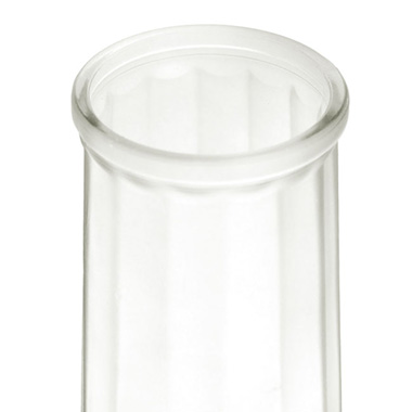 Glass Lynne Conical Vase Matte White (9.3x11x24.5cmH)