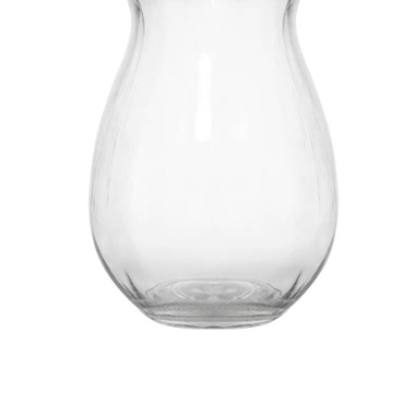 Glass Ginger Flared Vase Clear (13Dx20.5cmH)