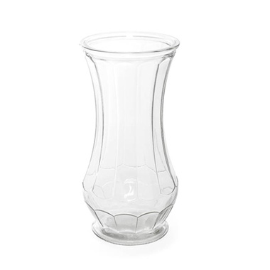 Recycled Style Glass Vases - Glass Twist Alan Ace Vase Clear (11.8Dx24.5cmH)