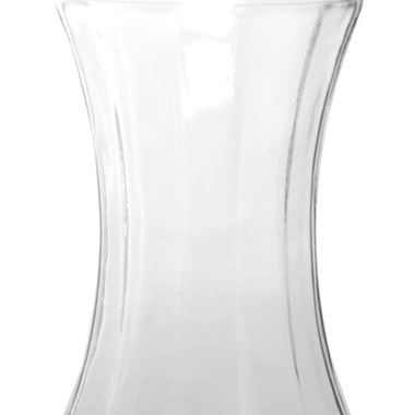 Glass Twist Alan Ace Vase Clear (10DX21cmH)
