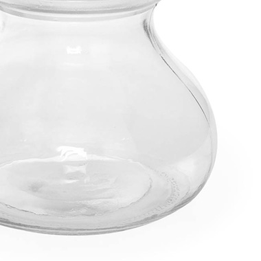 Glass Rosy Posy Vase Clear (15.3DX12.2cmH)