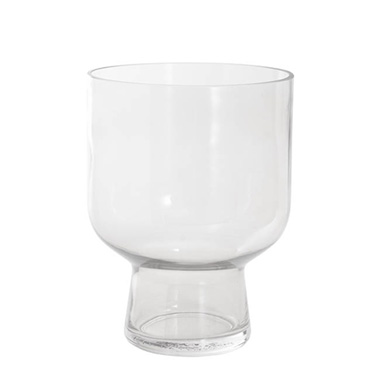 Gift & Decoration Vases - Glass Compote Vase Clear (18Dx23.5cmH)