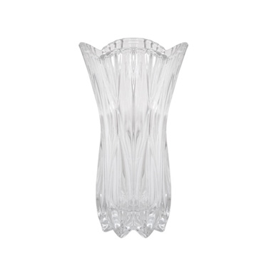 Decorative Glass Vases - Crystal Glass Vase Clear (15x9x25cmH)