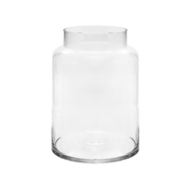 Clear Glass Vases - Glass Dimi Squat Dome Vase Clear (13TDx18BDx20cmH)