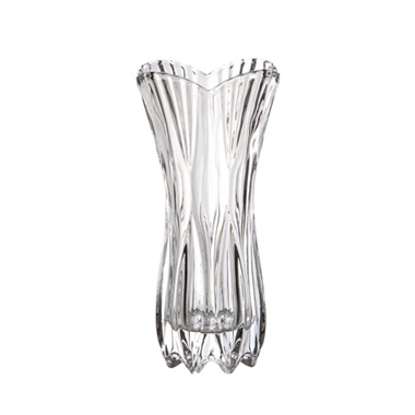 Decorative Glass Vases - Vintage Crystal Glass Vase Clear (15x30cmH)