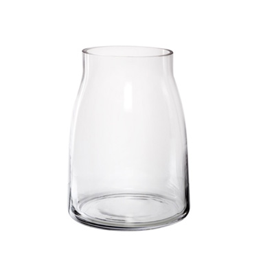 Clear Glass Vases - Glass Stella Vase Clear (19.5Dx26cmH)