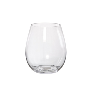 Glass Claire Vase Clear (15Dx18cmH)